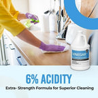 (4 Gallons) - Distilled White Cleaning Vinegar 6% Acidity - Multi-Purpose Household Surface Cleaner, Safe for Laundry
