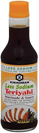 Kikkoman Less Sodium Teriyaki Marinade & Sauce 10 oz (Pack of 12)