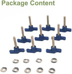 Screws for Shower Stool #10-24 x 2 (9 Pack) Stainless Flat Head Screws Accessory - Universal Fit Shower Chair Tool-Free Replacement, 9 Counts