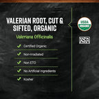 Frontier Organic Valerian Root, 1-Pound, Certified Organic, Kosher, Cut & Sifted, Bedtime Formulas and Sleep Pillows, Kosher