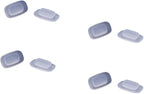 Eyeglass Nose Pads Pieces 11mm 4Pairs Replacement Square Rectangle Push Slide Slip in Silicone Nosepads for Eye Glasses Eyeglasses Sunglasses Costa Maui and More