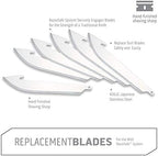 OUTDOOR EDGE 3.5" RazorSafe Replacement Knife Blades, 6 Pieces