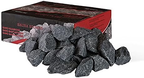 The Sauna Place 25 LB Box of Replacement Sauna Heater Stones, Sourced from Finland