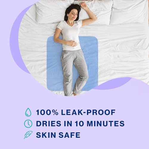 Hearth & Harbor Incontinence Bed Pads Washable Waterproof 34”x36”, Washable Pee Pads for Adults, Elderly, Kids & Pets, Heavy Absorbency Pads for Beds for Incontinence Adults, 2 Pack Reusable Underpads