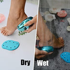 Nano Glass Foot File Callus Remover - Crystal Glass Pedicure Foot Care Foot Scrubber Painless Dry and Wet Use for Hard Skin Calluses Removal (Blue)