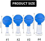 Facial Cupping Therapy Set Plastics, Eye Face Vacuum Massage Anti Cellulite Cup - Silicone, for Beauty Body Cup Lymphatic Fascia Massager
