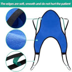 U-Shaped Lift Sling with Head Support, Transfer Sling for Elderly and Disabled, Polyester Lift Pad for Lifting Patients, Medical Devices- Max Wight 600lb (Large)