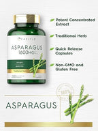 Carlyle Asparagus Supplement | 250 Powder Capsules | Non-GMO and Gluten Free Formula | High Potency Traditional Herb Extract