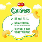 Walkers Quavers Cheese Snacks 16g x 6 per pack