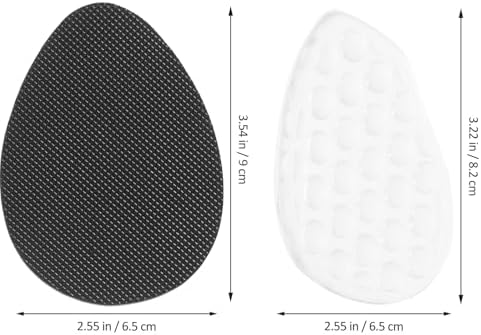 GLEAVI 4 Pairs Forefoot Pads for Women High Heels, Metatarsal Cushions Shoe Inserts Massage Beads, Anti-Friction Ball of Foot Pads for Comfortable Wear