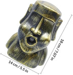 Moai-Shaped Aromatherapy Diffuser Humidifier with Spray USB Air Freshener for Home and Office Creative Desktop Decoration Automatic Shutoff Suitable for Bedroom and Living