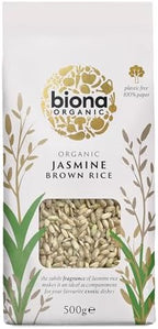 Biona Organic - Jasmine Rice Wholegrain - 500g (Case of 6)