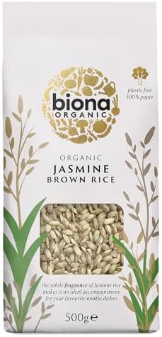 Biona Organic - Jasmine Rice Wholegrain - 500g (Case of 6)