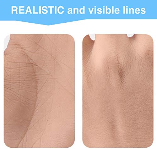Medarchitect Silicone Fake Hand Tattoo Practice Hand, Life Sized Fake Skin Model - Durable Ideal for Tattoo Training Education Beginners and Pros to Practice Tattoo Skills (Man Left Hand)
