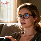 Pro Acme Blue Light Blocking Glasses for Women, Retro Oval Eyeglasses, Blue Light Blocker for Gaming/Computer/Screen/TV
