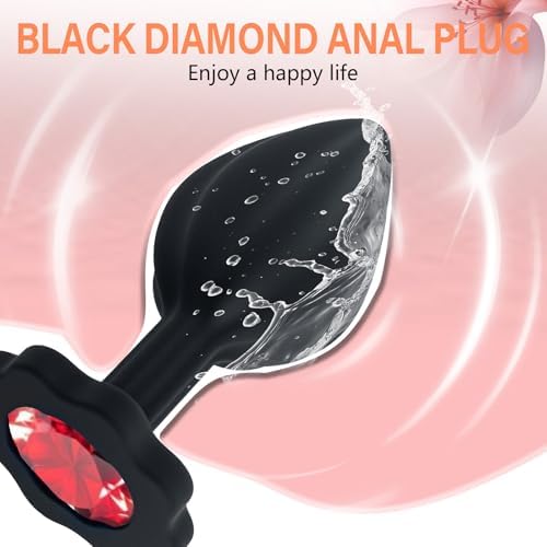 New Portable 3pcs Silicone Butt Training Tool Anales Trainer Set Plug Butt for Women Trainer Kit Adult Toys Relaxing Toys Tool for Men Women Sunglasses Z01 (Plum Blossom-Shaped)