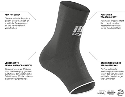 CEP ortho ankle sleeve, black/grey, unisex II
