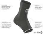 CEP ortho ankle sleeve, black/grey, unisex I