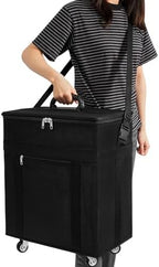 Glass-ES case, 180 Pairs of Glass-ES Storage Trolley case with 12 Trays, Removable Display Storage Box with Telescopic Trolley, Portable Collector