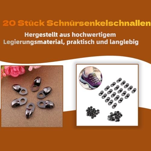 Boot Hook Eyelets - Speed Hooks with Rivets for Repair/Camp/Hike/Climb Accessories Pack of 20