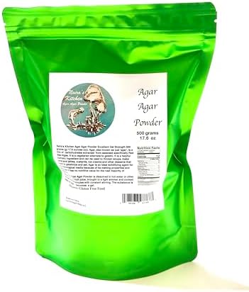 Naira's Kitchen Agar Powder Organic Vegan Red Seaweed Petri Dish Weight Loss 500 Grams, 1.10 Pound (Pack of 1)
