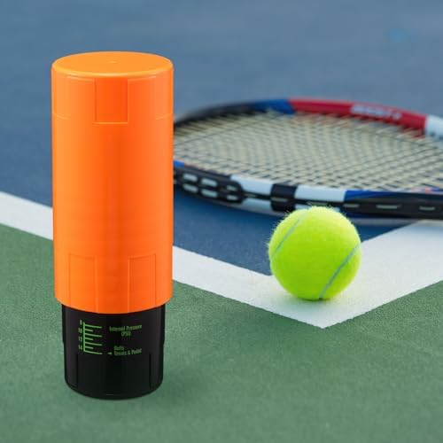 Soulchen Tennis Ball Pressurizer - Tennis Ball Storage Canister Holds 3 Balls Under 14 Psi Pressure, Reusable Stuff for Bounce Retention, Lightweight & Durable