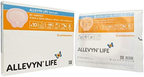 Smith & Nephew Foam Dressing Allevyn Life 8.5 X 9" Sacral Sterile (#66801307, Sold Per Box)