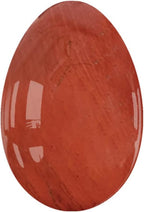Undrilled Yoni Eggs Natural Real Jade Massage Egg for Women Kegel Exercise Feminine Hygiene Massage Balls,Red Jasper,S-3x2cm