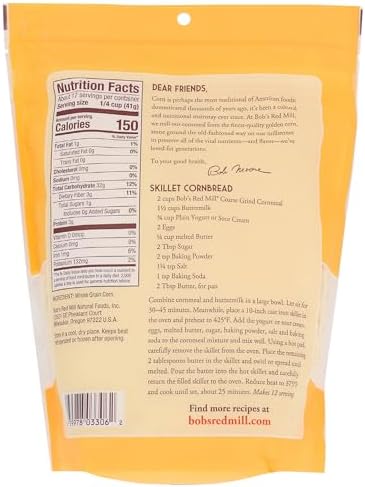 Bob's Red Mill Coarse Grind Cornmeal, 24 Oz