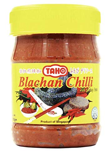 Taho Blachan Chili with Shrimp Paste, 180g, 1 Bottle [Air Flown from Singapore Directly], 6.3 Oz