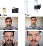 Handlebar Beard Shaping Tool, 2 Pair Portable Mustache Curler for Men, Styling Template Shaping Tool Gifts for Father Boy Husband Boyfriend (S/M)
