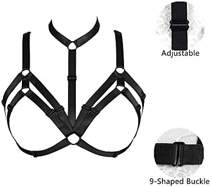 Punk Harness Bra, Gothic Clothes for Women and Girls