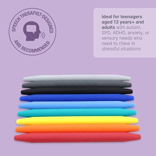 ARK Chewth Pick® Chewable "Toothpicks", Sensory Toys for Teens and Adults, Chewy Fidget for Autism, ADHD, SPD, Anxiety, Medical-Grade Chew Tools, Textured, Pack of 3 (Ice Pack Combo)