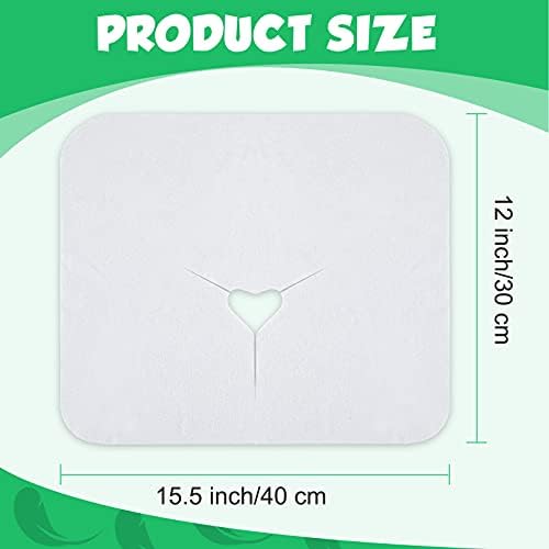 100 Pieces Disposable Face Cradle Covers Massage Headrest Covers for Massage Tables and Massage Chairs Beauty Spa Salon Bed, 12 x 15.5 Inches