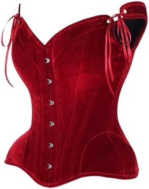 Daisy corsets Women's Daisy Corsets Top Drawer Dark Velvet Steel Boned Corset W/Straps