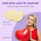 Metatarsal Pads for Women(2 Pairs): Ball of Foot Cushions Heel Inserts, Anti-Slip Forefoot Inserts for High Heel Footwear, One Size Fits All (Beige)