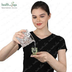 HealthAndYoga™ ChillEyes Transparent Glass Eye Wash Cup - Effective Eye Rinse and Cleansing – Eco-Friendly, Non-Reactive, Safe and Comfortable (Green - Single)
