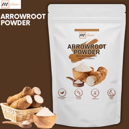 mGanna 100% Natural Arrowroot Powder 227 g / 0.5 lbs for Baking and Food Recipes (Maranta arundinacea)