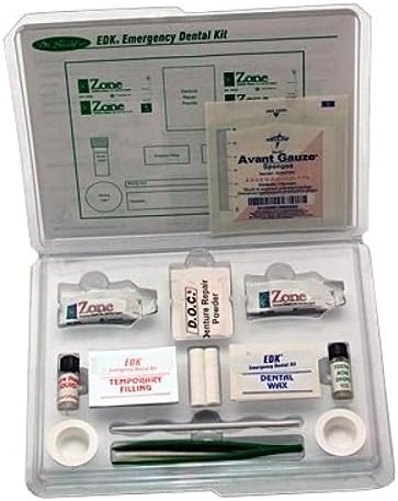 Dentists Complete Deluxe Total Dental Emergency Deluxe First Aid Kit Teeth-Dentures-Bridgework-Fillings The Most Complete Dental 1st Aid Kit in The Market