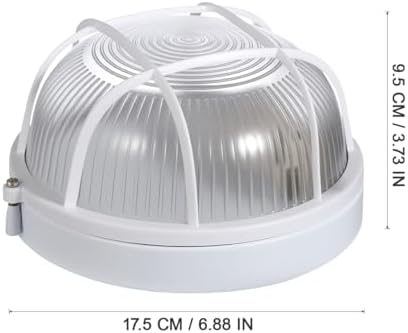 Portable Sauna Explosion-Proof Light 6.88X6.88X3.74In Waterproof Steam Room Lamp Well Lighting Fitting Durable Frosted Glass