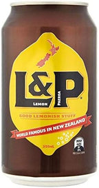 L&P Lemon & Paeroa Soft Drink (355ml) - Pack of 6