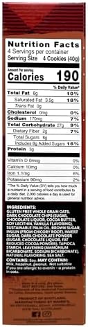 Nairn's Gluten-Free Chocolate Chip Oat Grahams - Healthy, Tasty and Safe for Celiacs. Perfect On-the Go Snack. High Fiber, No Artificial Colors, Flavors, or Preservatives, 5.64oz, Pack of 3