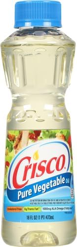 Crisco Pure Vegetable Oil,16 Fluid Ounce,(Pack of 2)
