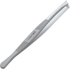 STALEKS CLASSIC 10 Type 3 Eyebrow Tweezers – Wide Beveled Stainless Steel for Thick Brows & Comfortable Home Hair Removal