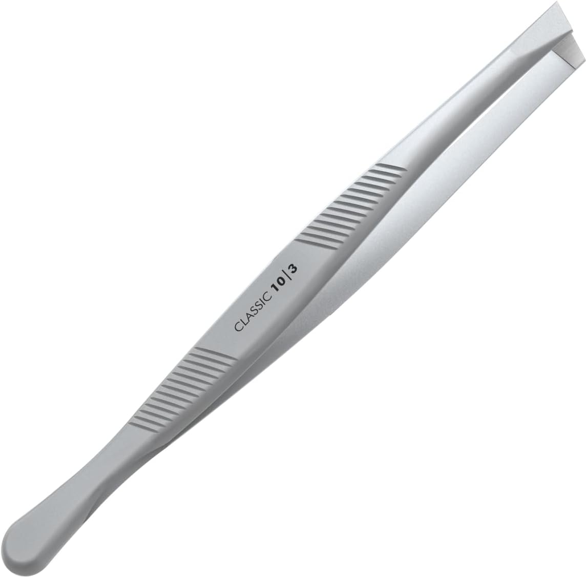 STALEKS CLASSIC 10 Type 3 Eyebrow Tweezers – Wide Beveled Stainless Steel for Thick Brows & Comfortable Home Hair Removal