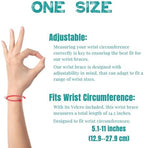 2 Pack Wrist Braces - Wrist Wraps for Carpal Tunnel, Arthritis, and Tendinitis Pain Relief - Fits Both Right and Left Hands - Compression and Support for Fitness Enthusiasts