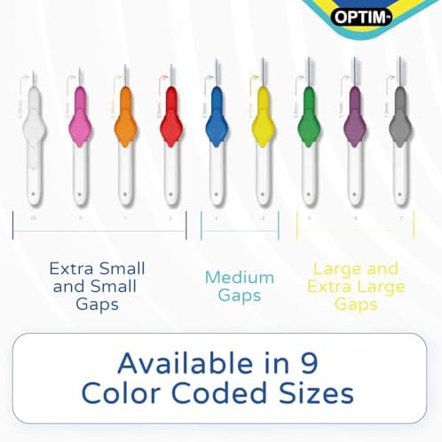 Stoddard OPTIM Soft Interdental Brushes Medium 5mm Green 25-Pack