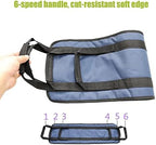 Bed Transfer Nursing Sling, Multifunctional Transfer Assist Belt for Bedridden Elderly, with 6 Handle, 3D Mesh Inner Layer, Breathable and Not Stuffy, for Patient Care, Back Lift