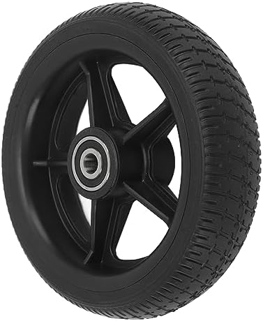 6.5 Inch Electric Scooter, Solid Tire Rubber Anti Slip Explosion Proof Electric Scooter Wheel with Hub for Replacement