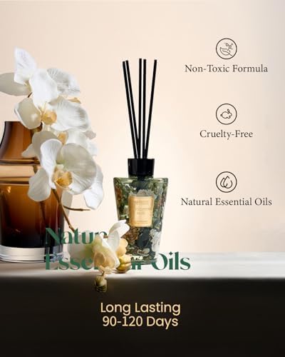 M&SENSE Eucalyptus Sage Reed Diffuser Set - 8.79fl oz (260ml) Home Fragrance Non-Toxic Natural Reed Diffuser for Home, Air Freshner Gifts for Bathroom Bedroom Fragrance Decor